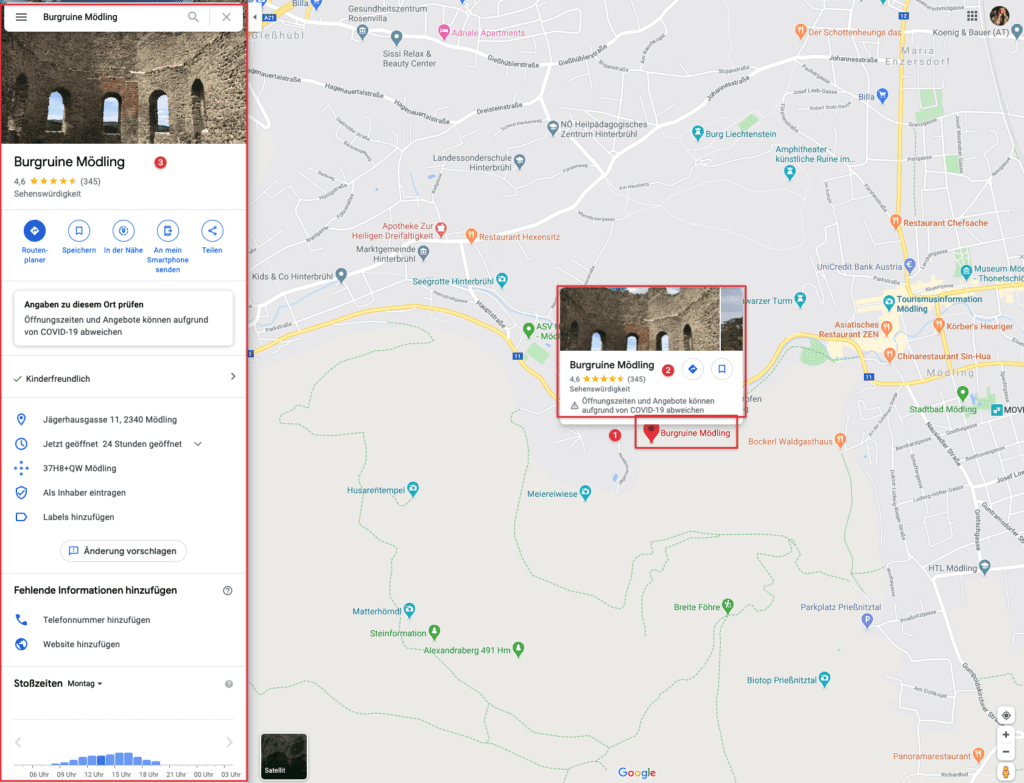 Highlight in Google Maps